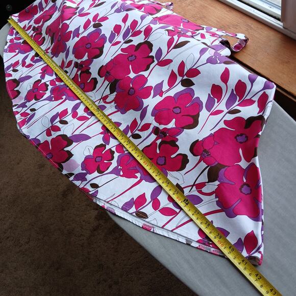 Breakin' Loose Fit & Flare Floral Dress size 12 cotton spandex princess seams - Picture 13 of 15